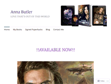 Tablet Screenshot of annabutlerfiction.com